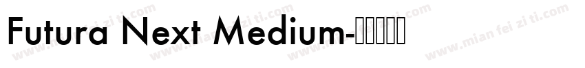 Futura Next Medium字体转换